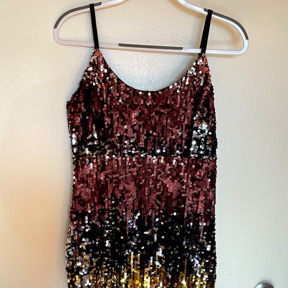 XL spaghetti strap sparkle cocktail dress in excellent condition